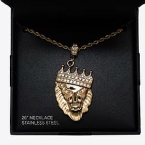 Lion pendant with chain